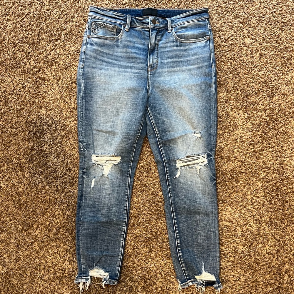Buckle Black Distressed Skinny Jeans